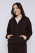 Everly-Luxe Fleece 1/2 Zip Mock neck
